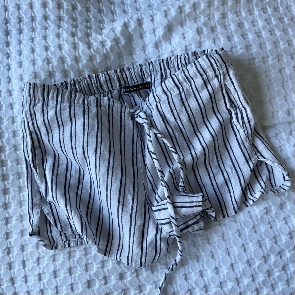 BRANDY MELVILLE - Striped Lounge Shorts